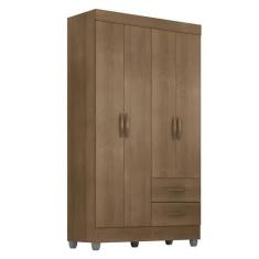 Imagem de Guarda Roupa Solteiro Lite 4 Portas Carvalho Oak - Móveis Leão - Movei