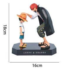 Imagem de Boneco One Piece - Shanks e Luffy - Action Figure 18cm