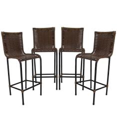 Imagem de 4 Banquetas Em Diplomata Argila