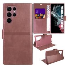 Imagem de Capa Carteira Rose + Película De cerâmica p/ Galaxy S22 Ultra S908 - Cell in Power25