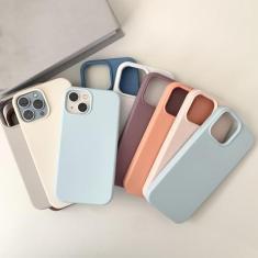 Imagem de Capa de telefone de silicone líquido roxo escuro para iPhone 15 Pro Max 14 13 12 11 Pro Max XR XS X 15ProMax Capa protetora completa, roxo escuro, para iPhone 14 ProMax