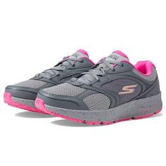 Imagem de Skechers Go Run Consistent - Vivid Horizon feminino, Cinza/rosa, 35