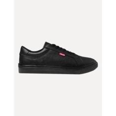 Imagem de Tênis Levis Masculino Couro Woodward Rugged Low Preto-Masculino