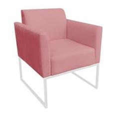 Imagem de Poltrona Marisa Suede Rose