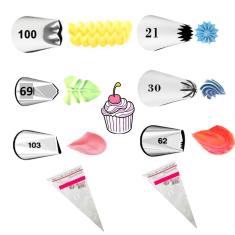 Imagem de Kit 6 Bicos De Confeitar Wilton Nfe