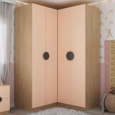 Imagem de Guarda Roupa Modulado Infantil De Canto 2 Peças 4 Portas 2 Gavetas Joy
