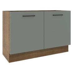 Imagem de Balcão de Pia Madesa Agata 2 Portas - Rustic/Cinza