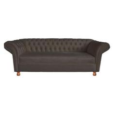 Imagem de Sofá Chesterfield Conde 2,30M - Suede Chocolate / Recepção, moveis, sa