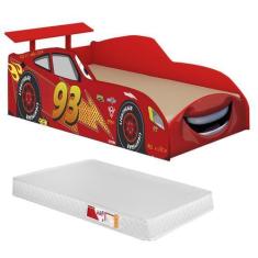 Imagem de Cama Infantil Juvenil 1,50 X 70 Mc Veloz Com Colchão Impermeável Menin