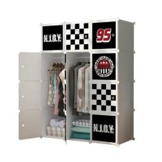 Imagem de Guarda Roupa Portatil Sapateira Arara Grande 12 Portas Cabideiro Modular Prateleiras Organizador