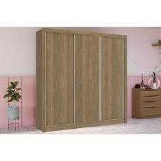 Imagem de Guarda Roupa Casal 3 Portas De Correr E 2 Gavetas M570 Nogueira - Kapp