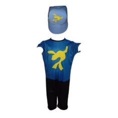 Imagem de Fantasia Roupa Infantil Lucas Neto Azul Com Chapéu - Fashion Style Inf