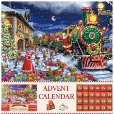 Imagem de Quebra-cabeça do calendário do advento huyfgdysa 2024 Natal, 1008 peças