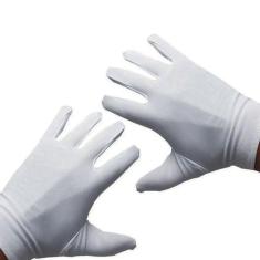 Imagem de Par De Luva Branca Fantasia Tamanho P Adulto/Inf Cosplay - GabiJovi