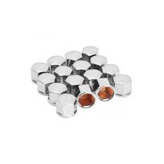 Imagem de Jogo Capa Cromada Parafuso Roda Sextavado 17mm Shekparts
