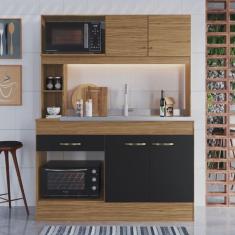 Imagem de Cozinha Compacta 4 Portas 1 Gaveta 2 Nichos para Forno Zeta Decibal