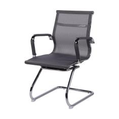 Imagem de Cadeira Boxbit Eames Office Tela Cinza Fixa Cromada