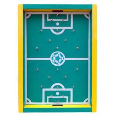 Imagem de Jogo Dedobol Peteleco Campo Futebol Dedo Tabuleiro Madeira - VFA BRINQ