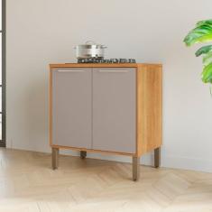 Imagem de Balcão para Cooktop 2 Portas Paris Cinamomo/off White