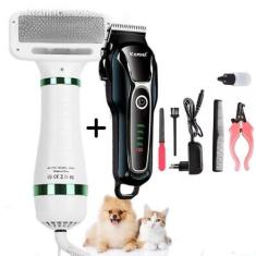 Imagem de KIT Cuidado PET Máquina de Tosa KEMEI 1991 + Secador portátil - LIPPIN