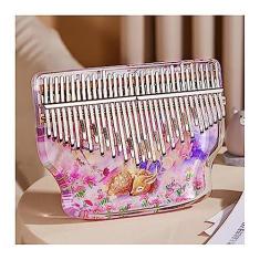Imagem de Piano de polegar kalimba 34 notas acrílico kalimba pintado modelo dedo piano instrumento musical
