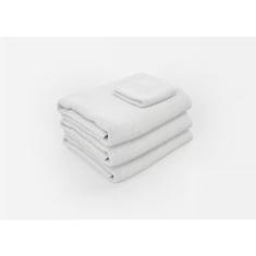 Imagem de Toalha De Banho Home Basic Algodão Avulsa 1,30 cm x 70 cm Branca Lisa