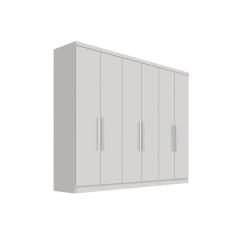 Imagem de Guarda Roupa Casal 6 Portas E 8 Gavetas Vertice Branco Novo Horizonte