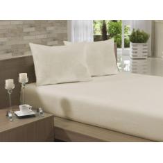 Imagem de Lençol Avulso Queen Especial 100% Algodão 235X275 Marfim Soft