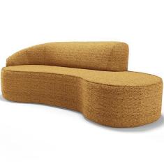 Imagem de Sofá 3 Lugares Curvo Sala de Estar Living Firenze Esquerdo D02 Prime B