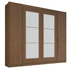 Imagem de Guarda roupa  herval ph 1719 - cor nogueira - com espelho