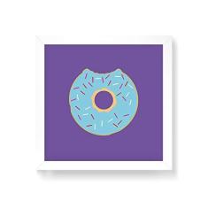 Imagem de Arte Maníacos Quadro Decorativo Donut Aul - 30x30cm (Moldura em laca )