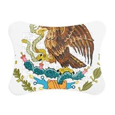 Imagem de Moldura de quebra-cabeça com emblema nacional do México para decoração de imagem
