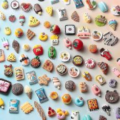 Imagem de Bonito Miniatura Dollhouse Supermercado Food Snacks Mini Bolo W