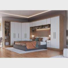 Imagem de Guarda Roupa Casal 7 Peças com Nicho Infinity