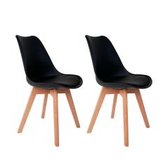 Imagem de Conjunto Com 2 Cadeiras Saarinen Wood 