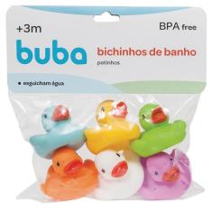 Imagem de Kit com 6 patinhos de banho colors buba