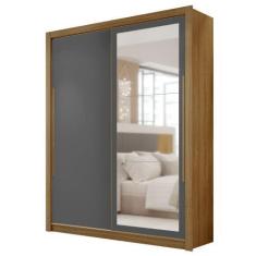 Imagem de Guarda Roupa Dubai Com Espelho 2 Portas De Correr Nature Alasca Vr - V