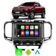 Imagem de Kit Multimidia Android Toro 2016 a 2023 7 Pol Carplay Waze - E-Carplay