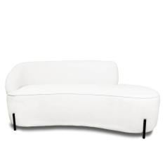 Imagem de Sofá 4 Lugares Orgânico 220cm Pé Ferro Pto Morgan Bouclê Off White L01 - D`rossi