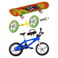 Imagem de Kit Radical Bicicleta Bmx Bike Miniatura Com Skate De Dedo - Art Brink