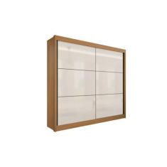 Imagem de Guarda Roupa Casal 2 Portas 6 Gavetas - Cancun-Cinamomo/Off White - Mó