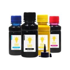 Imagem de Kit 4 Tintas para Epson L365 CMYK Pigmentada Crie Sempre PREMIUM 100ml