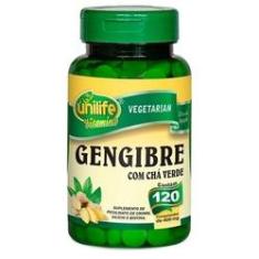 Imagem de Gengibre Com Chá Verde - Unilife - 120 Comprimidos