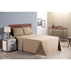 Imagem de Lençol 3 Peças Solteiro Micro Percal 400 Fios Macio - Bela Casa Shoppi