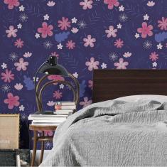 Imagem de Papel De Parede Adesivo Floral N02289 Rolo 0,58X3M