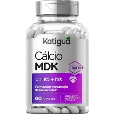 Imagem de Cálcio MDK, Cálcio, Magnésio & Vitamina D3 e K2, Sem sabor, Katiguá, 60 Cápsulas rígidas • 30 doses, Prata