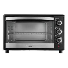 Imagem de Forno Elétrico 42l Family Ii Mondial 127v Preto Inox Com Timer 1600w Fr-42 Até 250ºc Family II 42 Litros