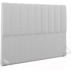 Imagem de Cabeceira Cama Box Casal King 195cm Dália W01 Bouclê Cinza