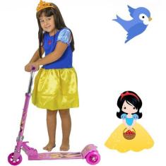 Imagem de Patinete Infantil Radical Dobrável Com 3 Rodas Mais Fantasia - Dm Toys