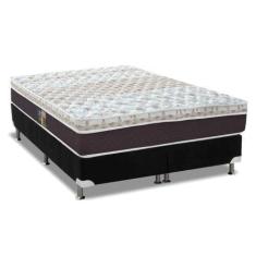 Imagem de Cama Box Queen: Colchão Molas Ensacadas Castor Pocket Class Híbrido +